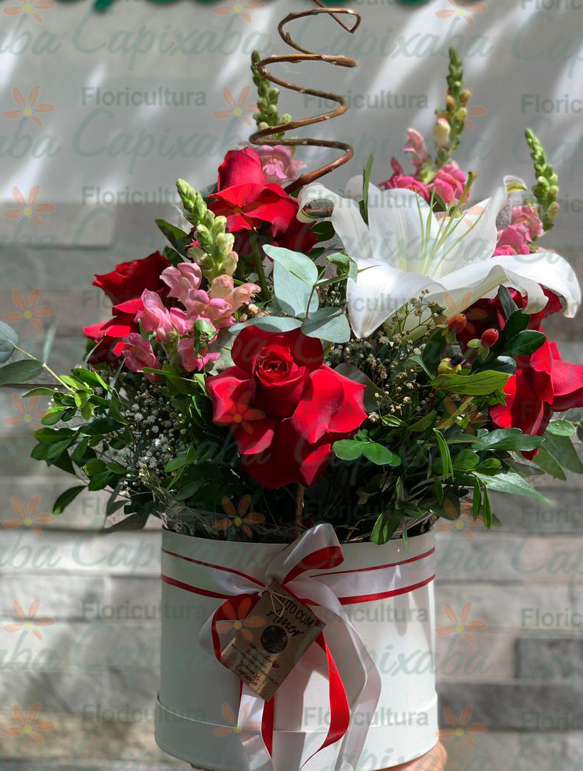 Caixa Box de Flores Finas Elegance | Floricultura Capixaba